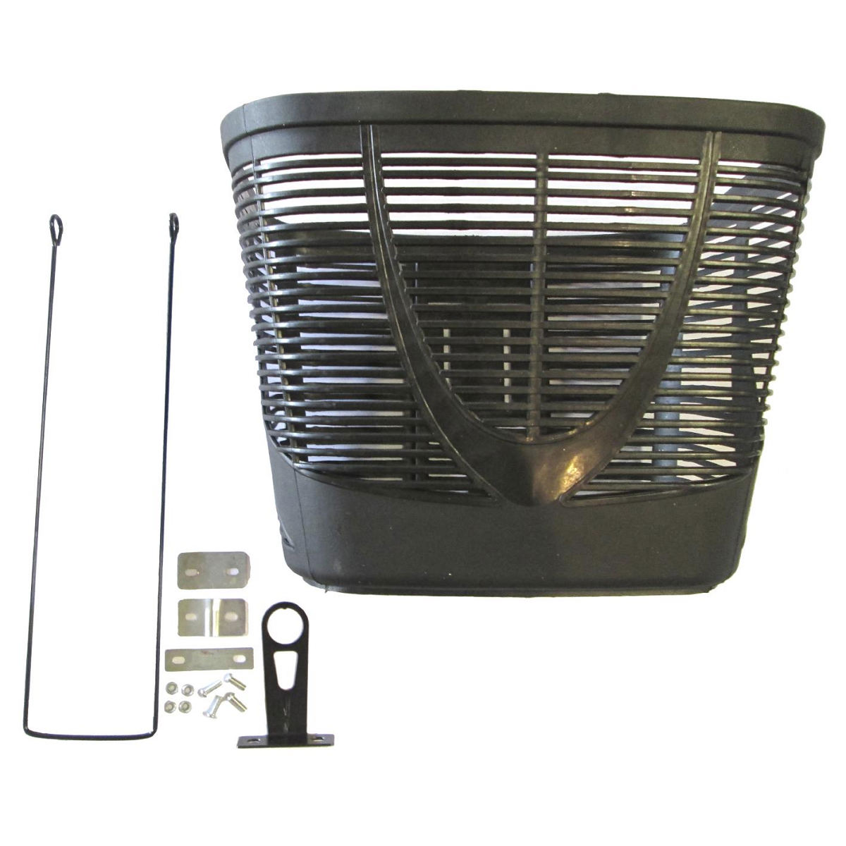 CESTA 26 PLÁSTICA PRETA C/ SUP E HASTE - IMPORT