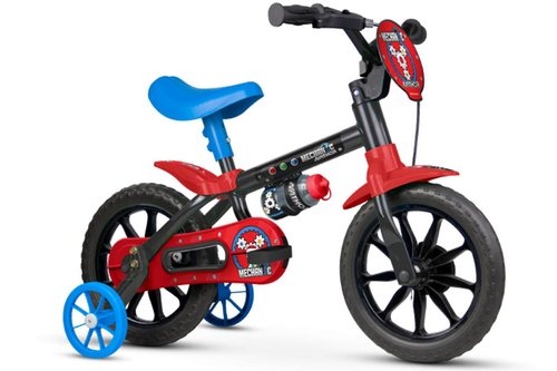 BIKE 12 MASC MECHANIC - PRETO/AZUL/VERM - NATHOR