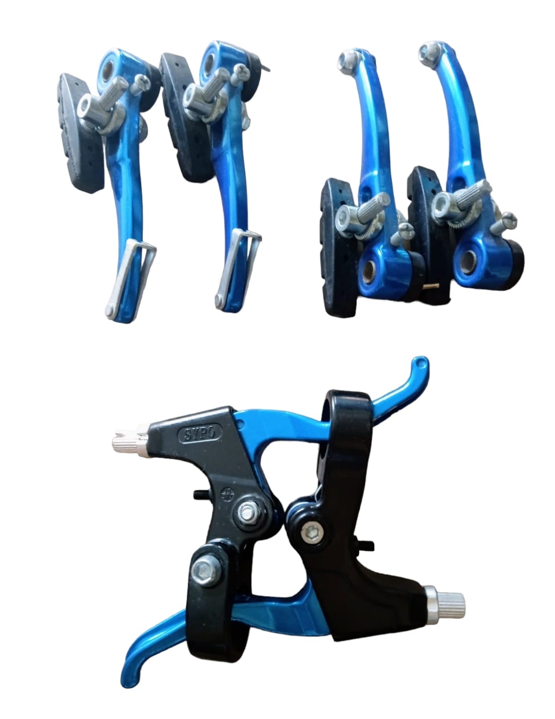 FREIO V-BRAKE ALUM C/ MAÇAN AZUL - (PINO)