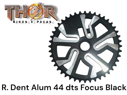 RODA DENTADA ALUMINIO 44 DTS - FOCUS BLACK