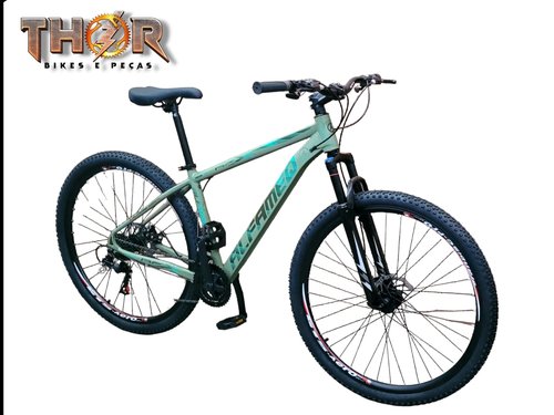 BICICLETA 29 MTB MASCULINA C/ 21V - ALFAMEQ - Imagem 4