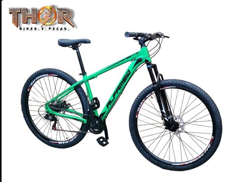 BICICLETA 29 MTB MASCULINA C/ 21V - ALFAMEQ - Imagem 1
