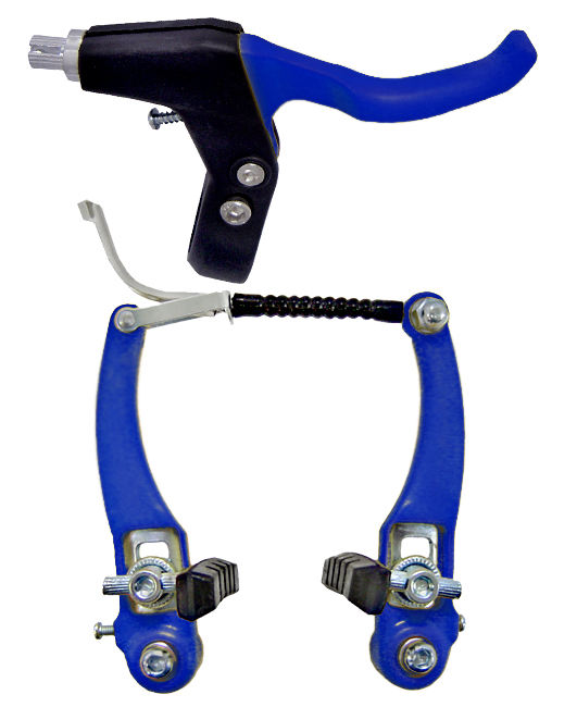 FREIO V-BRAKE NYLON (PINO) - AZUL