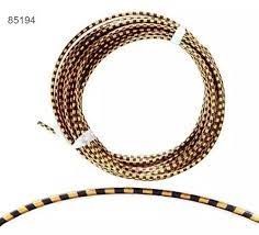 CONDUITE XADREX PRETO / DOURADO C/ 10 MTS