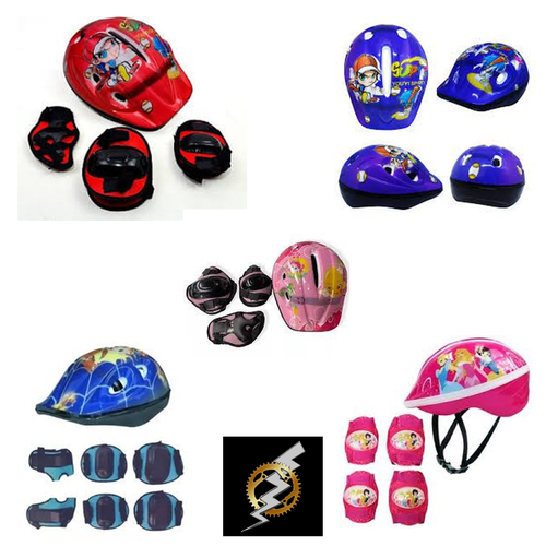 KIT PROTEÇÃO INFANTIL (CAPACETE + JOELHEIRA + COTOVELEIRA) - CORES