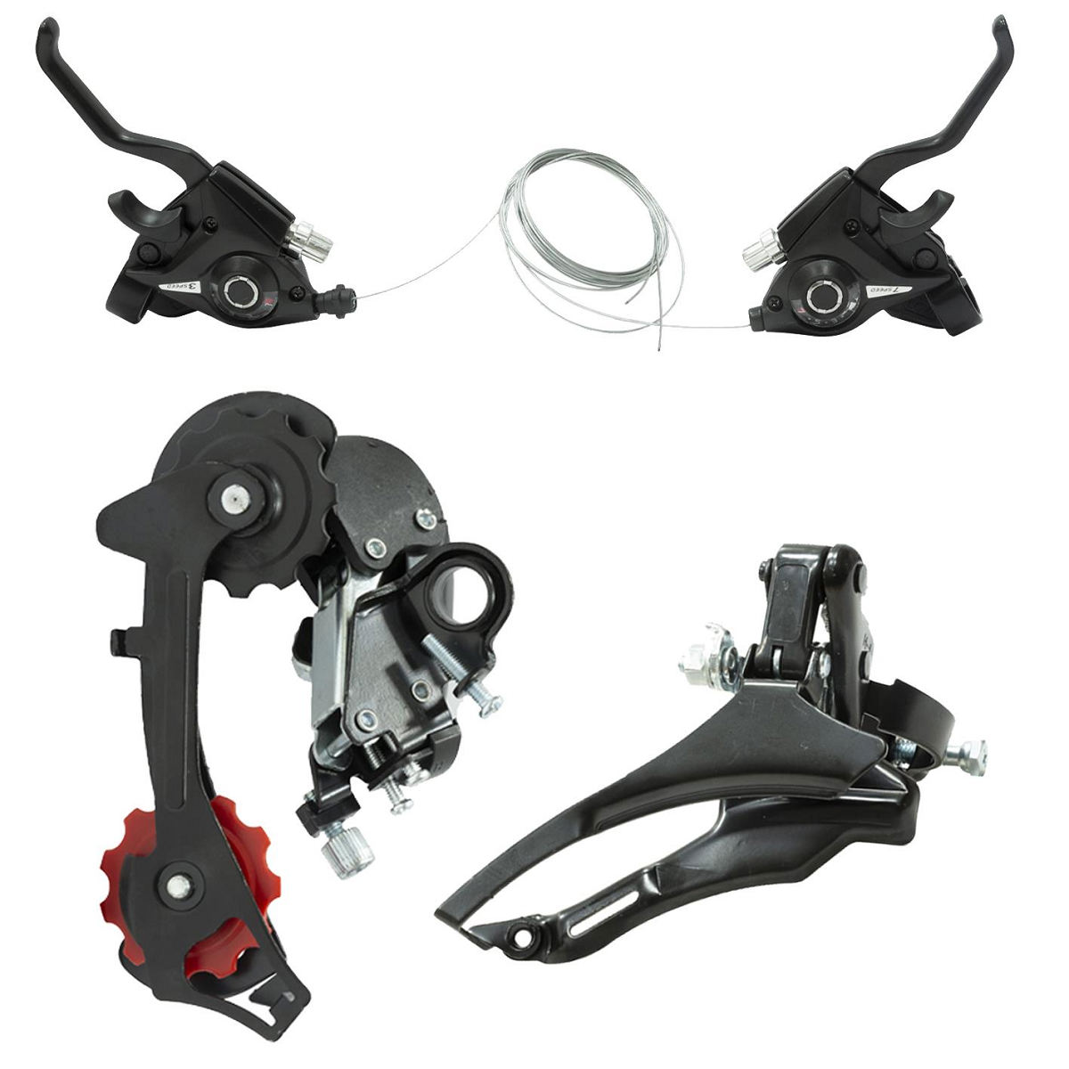 KIT CAMBIO 21 VEL TOP PULL (ALAV + CAMBIOS D/T) - CIXI GAVO