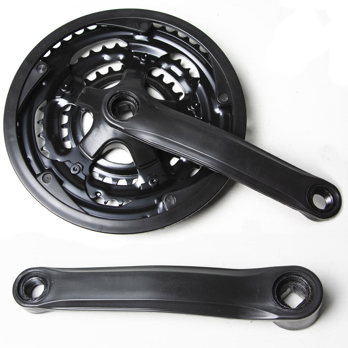 PEDIVELA TRIPLO AÇO 28/38/48 INDEX - PRETO