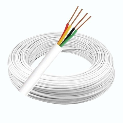 Cabo Para Alarme 4 Vias 0,40mm Branco Rolo Com 100 Metros — foto 1