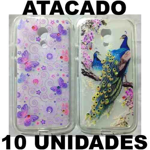 Atacado 100 Capinhas De Celular Variadas Moto G G2 2ª Ger — foto 1