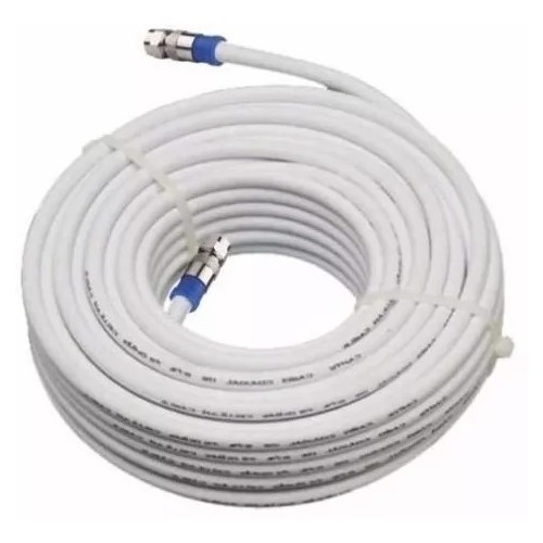 Cabo Para Tv Digital Rg59 Montado Coaxial Profissional- 20m — foto 1