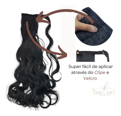 RABO DE CAVALO COM VELCRO ONDULADO 777-6