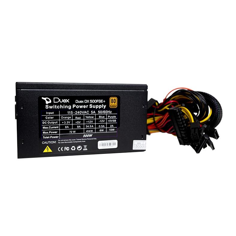 FONTE DUEX DX 500FSE+ 500W 80 Plus - miniatura 2