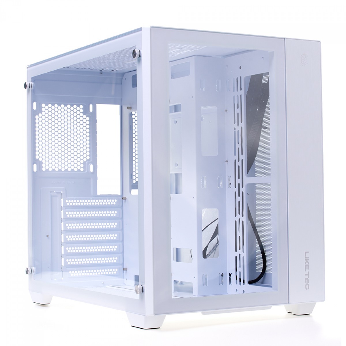 Gabinete Gamer Liketec Zeus V2 Snow, White - Sem Fan - miniatura 2