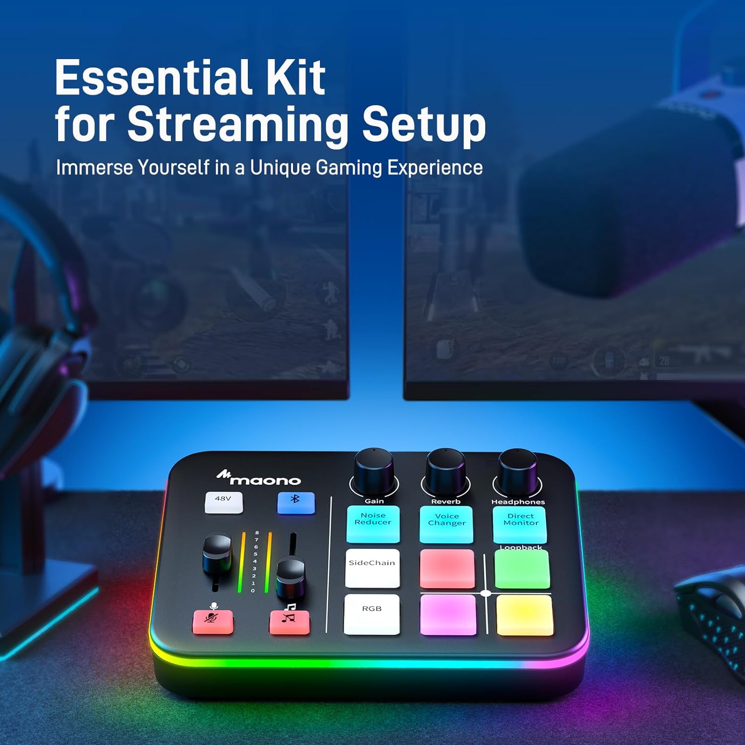 STREAM DECK MAONO CASTER G1 NEO PRETO - miniatura 7