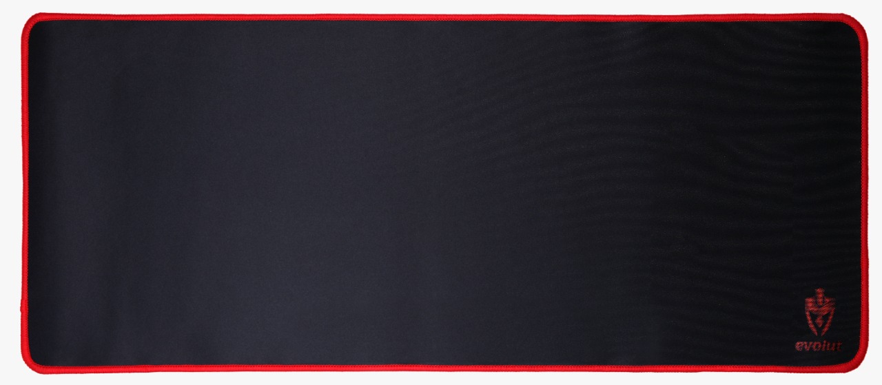 MOUSEPAD GAMER PRETO COM VERMELHO GRANDE RETANGULAR EVOLUT EG-402 BK - foto 1