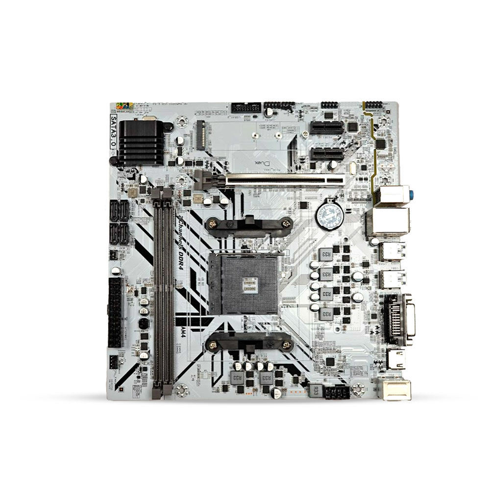 Placa Mae DUEX B450 - Branca - DX B450M ZG M.2 AMD Ryzen AM4 DDR4 - miniatura 2