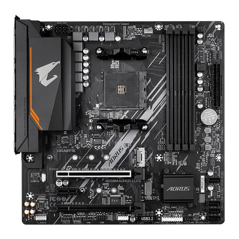 Gigabyte B550M AORUS ELITE - AM4/DDR4/DVI/HDMI/MATX - miniatura 2