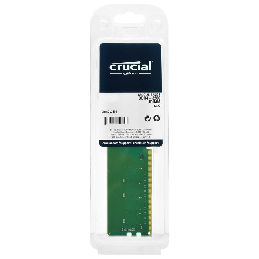 MEMORIA 8GB DDR4 3200MHZ 1.2V CRUCIAL - DESKTOP - CB8GU3200 - miniatura 3
