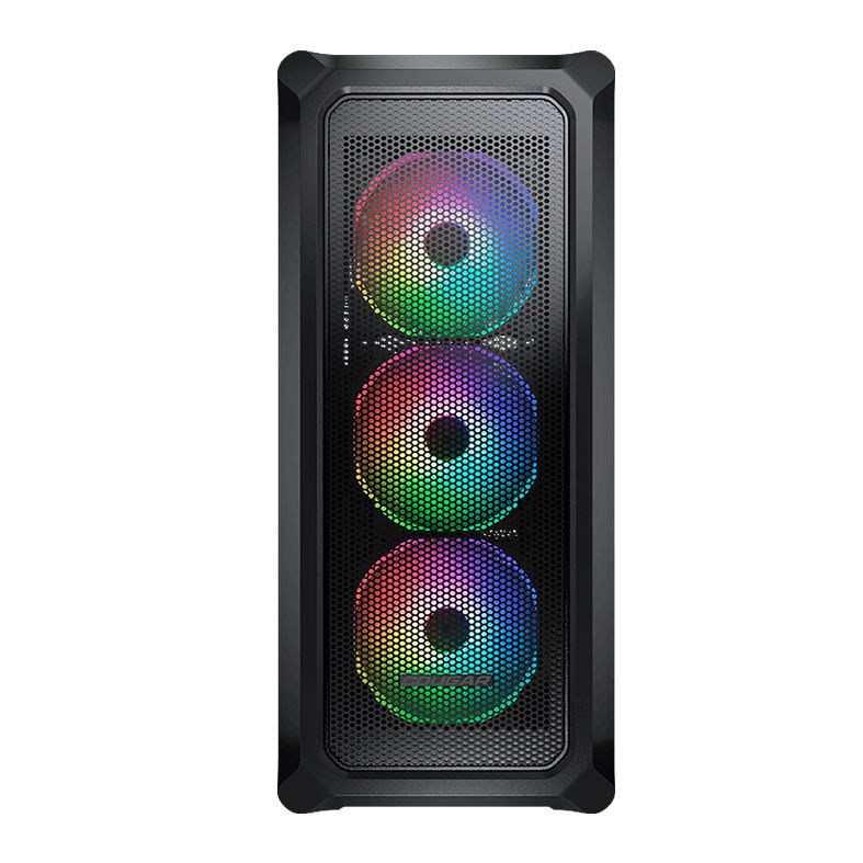 GABINETE GAMER COUGAR ARCHON 2 MESH RGB LATERAL DE VIDRO COM 3 FANS - PRETO - miniatura 2