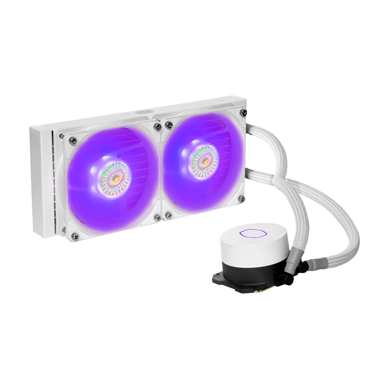 Water Cooler Cooler Master MasterLiquid ML240L, ARGB, White, 240mm, Intel-AMD - foto 1