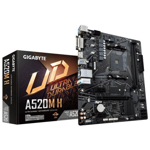 Placa Mãe Gigabyte Para Amd Am4 A520m S2h 2x Ddr4 Matx - foto 1