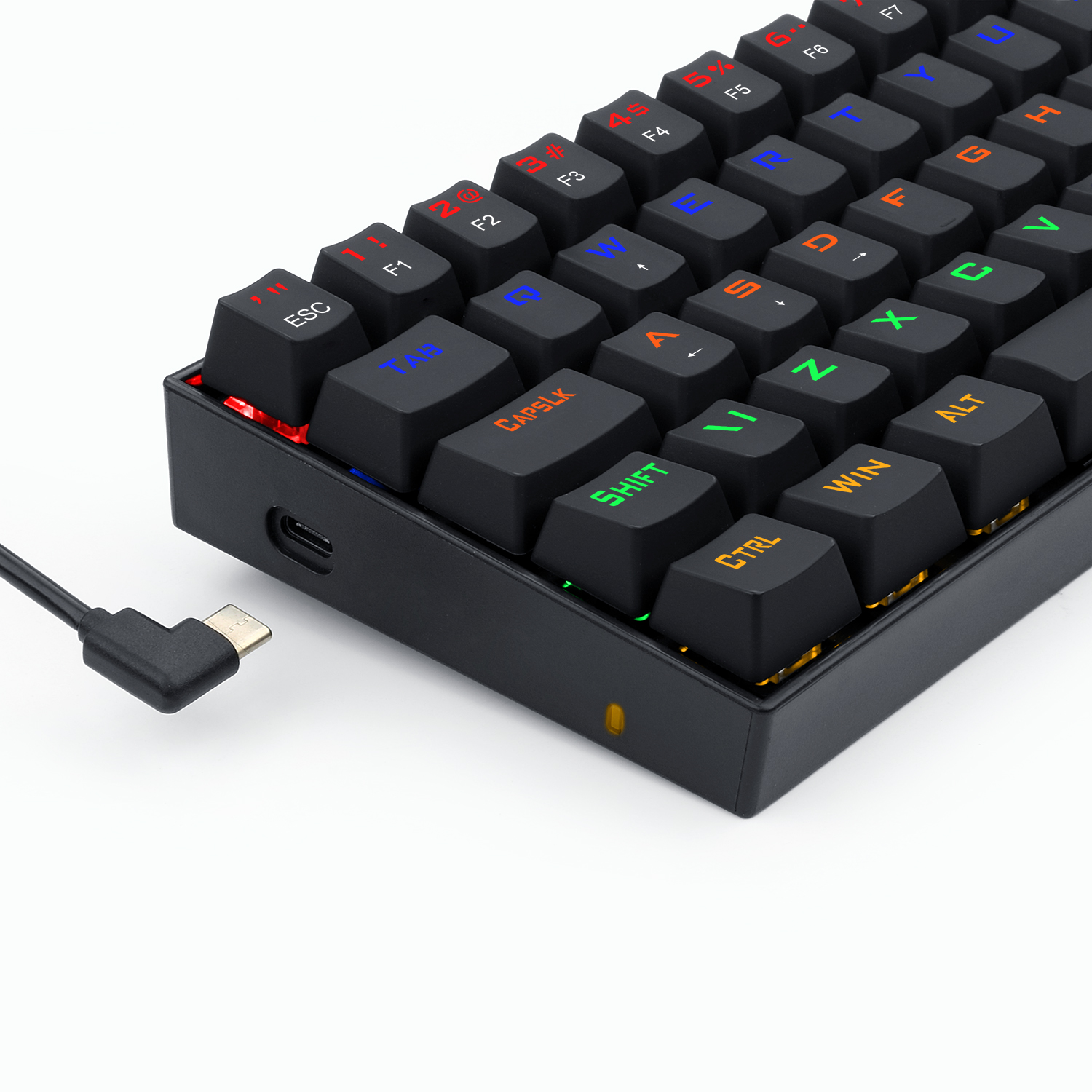 Teclado Mecanico 60% Redragon Lakshmi com Iluminação Rainbow Switch Black - miniatura 8