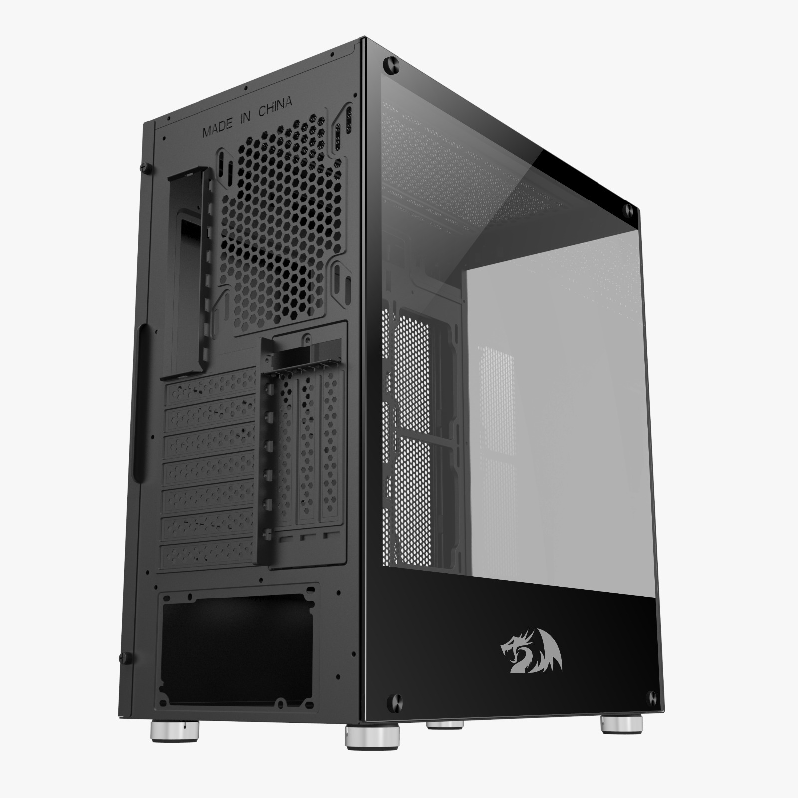 GABINETE REDRAGON REFLECT PRETO MODELO CA-601B - miniatura 3