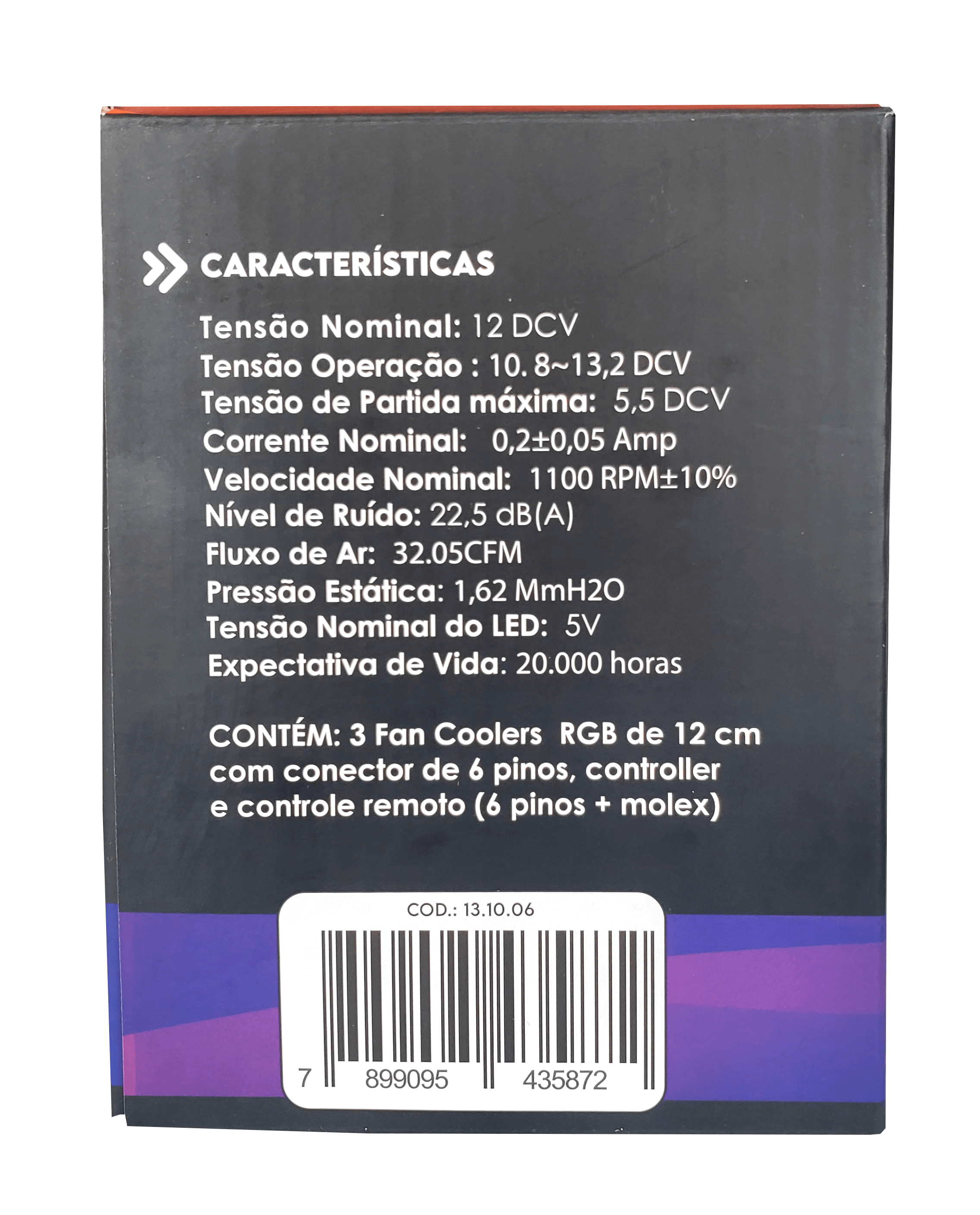 KIT 3 FANS RGB + CONTROLADORA - miniatura 7