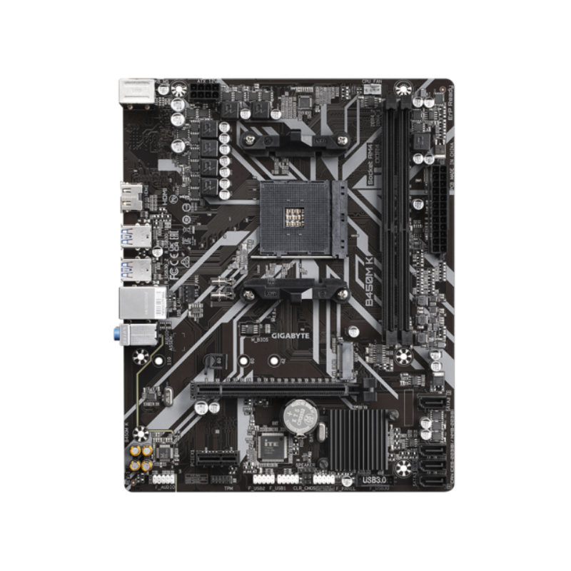 PLACA MAE GIGABYTE B450M K - AMD RYZEN AM4 - MATX - M.2 NVME - HDMI - miniatura 2