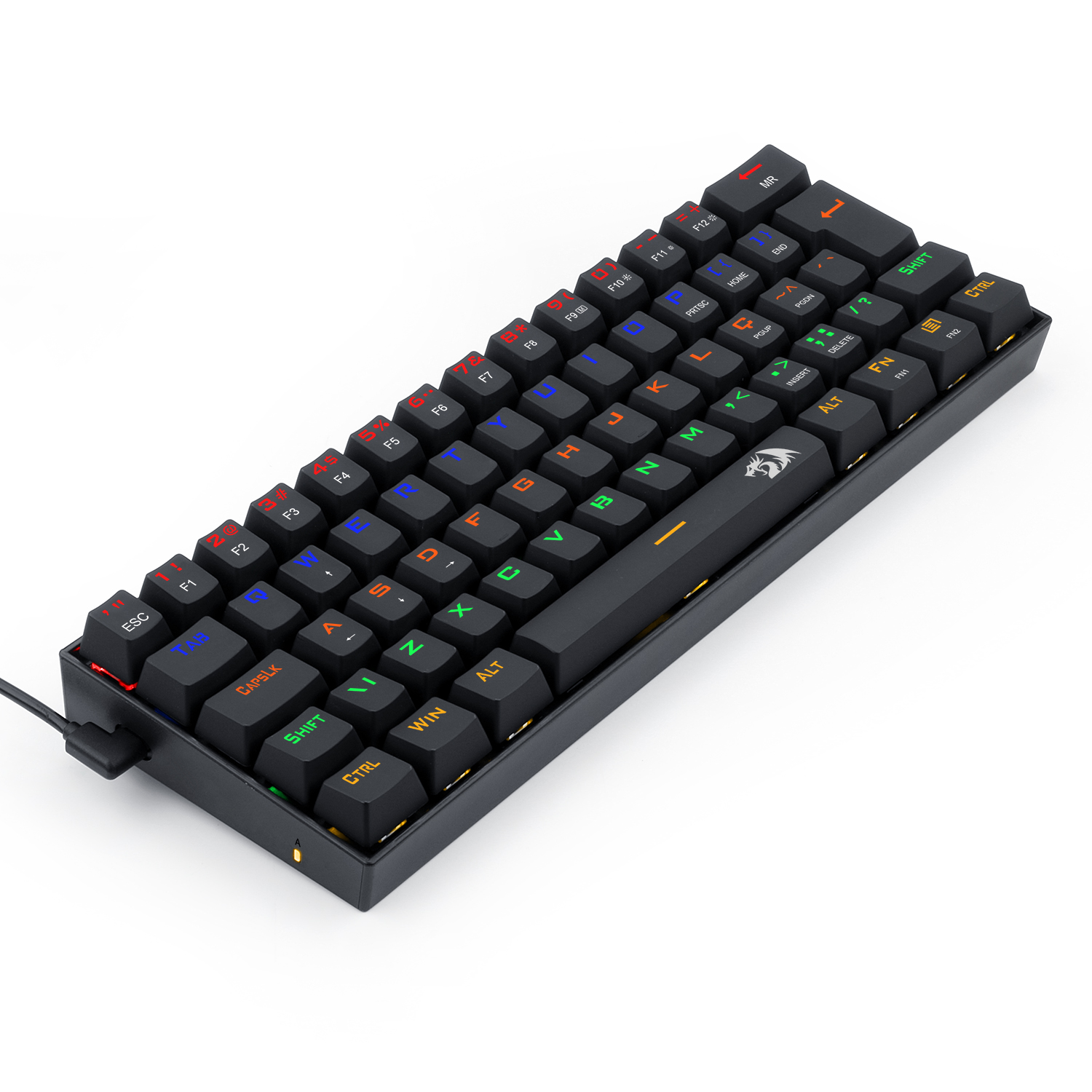Teclado Mecanico 60% Redragon Lakshmi com Iluminação Rainbow Switch Black - miniatura 5