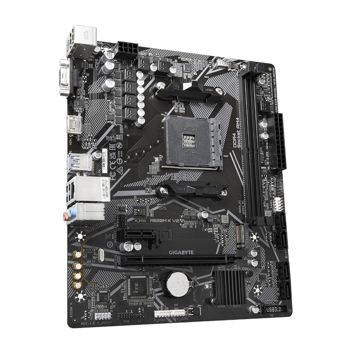 PLACA MAE AMD GIGABYTE A520M K V2 DDR4 AM4 - miniatura 4