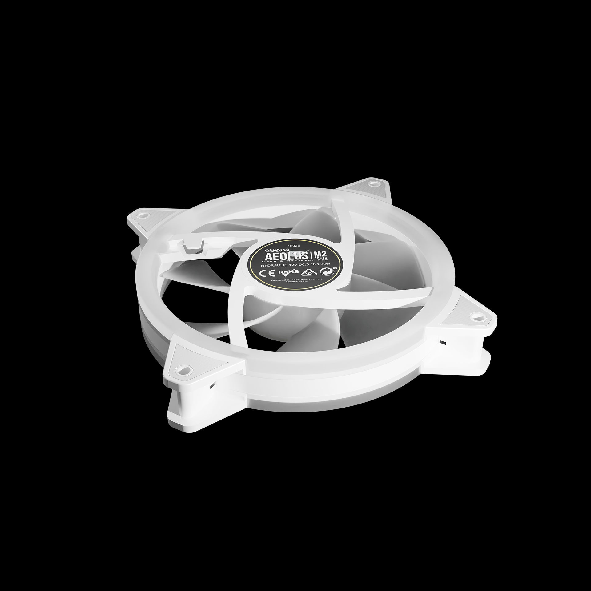 KIT 4 FANS RGB AEOLUS COM 4 FANS BRANCO - miniatura 4