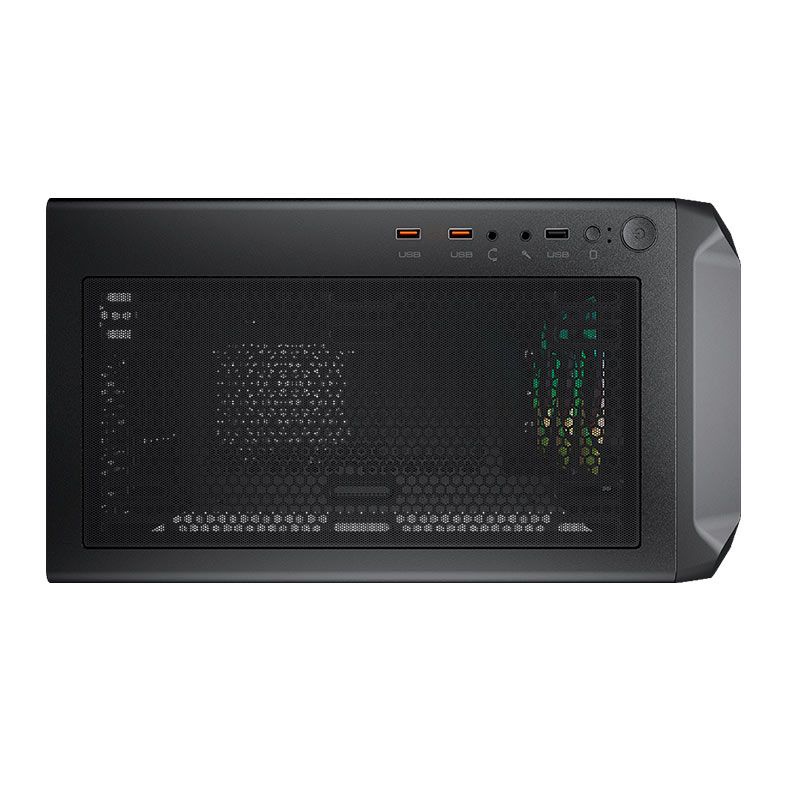 GABINETE GAMER COUGAR ARCHON 2 MESH RGB LATERAL DE VIDRO COM 3 FANS - PRETO - miniatura 5