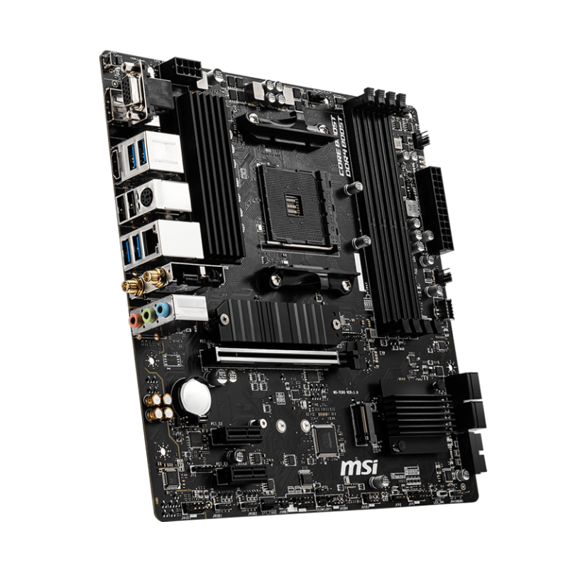 PLACA MAE MSI B550M PRO-VDH WIFI - AMD RYZEN AM4 - DDR4 - MATX - VGA/HDMI/DISPLAY PORT - miniatura 4