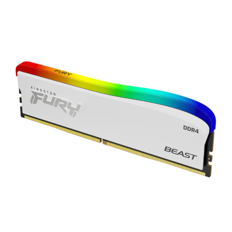 Memoria 8GB DDR4 3200MHZ CL16 Kingston Fury Beast White RGB - miniatura 2