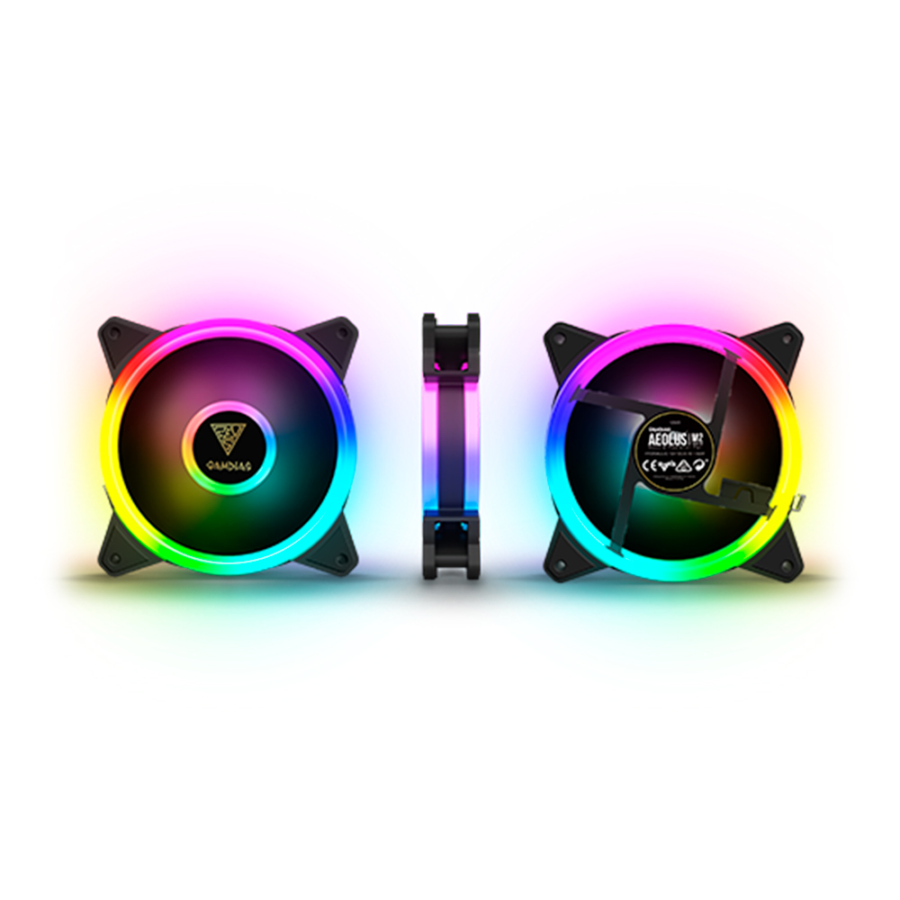 KIT 4 FANS RGB AEOLUS COM 4 FANS - miniatura 3