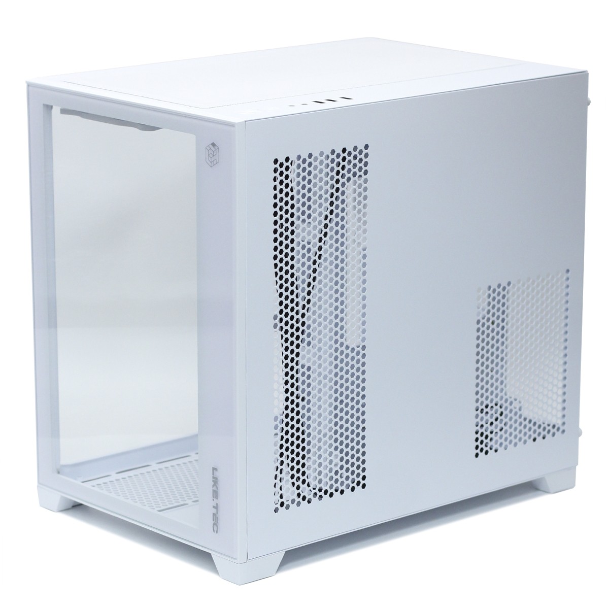 Gabinete Gamer Liketec Cube Kirra Snow Mid Tower Vidro Com 4 Fans - miniatura 8