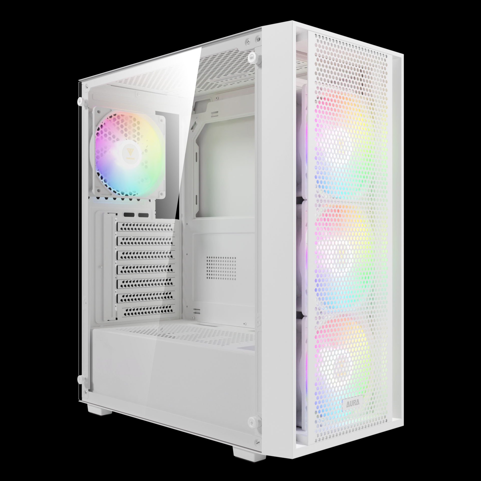 Gabinete Gamdias Aura GC2 Elite WH com 4 Fans - foto 1