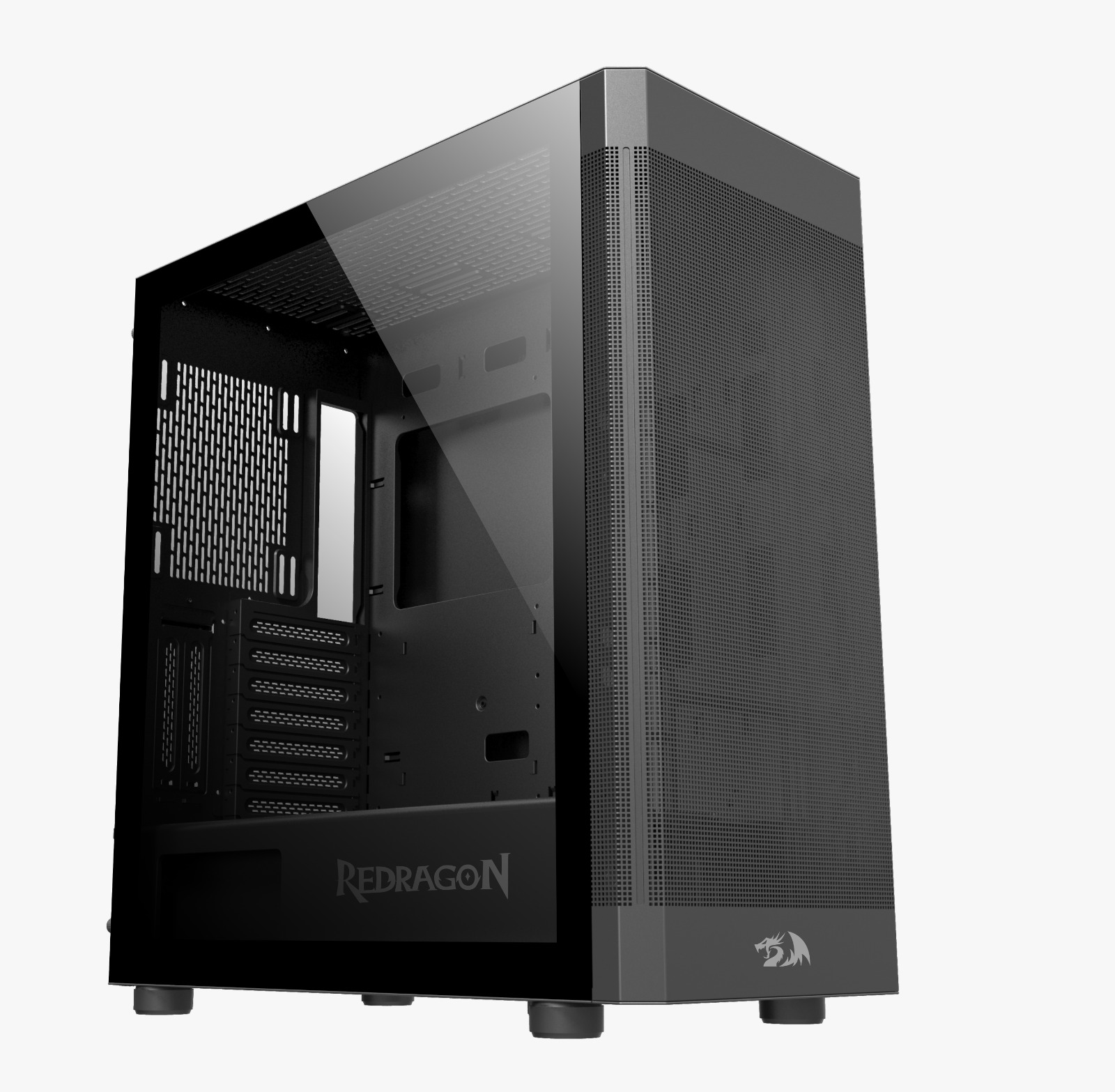 GABINETE REDRAGON AEROGLASS PRETO CA-602B - foto 1