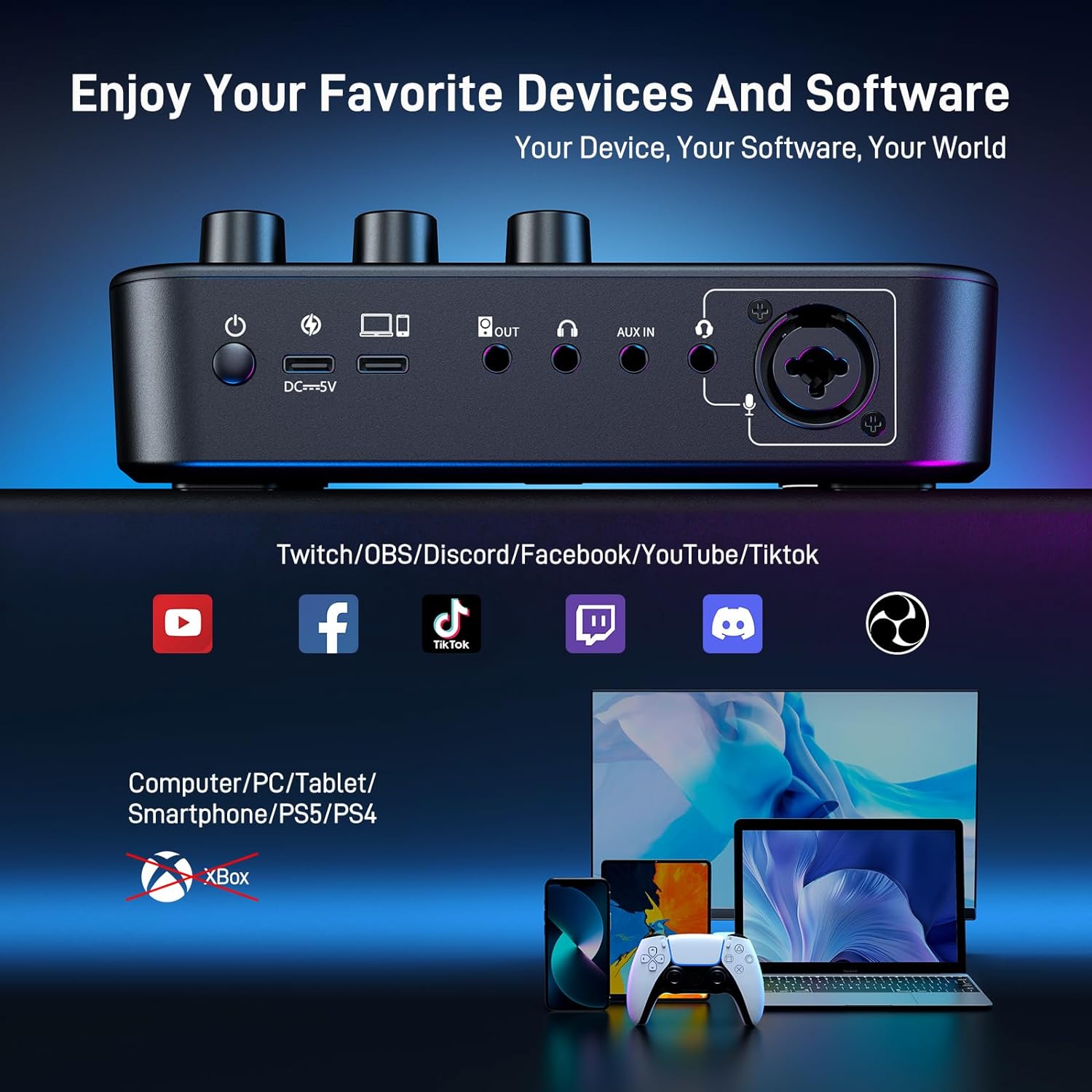 STREAM DECK MAONO CASTER G1 NEO PRETO - miniatura 3
