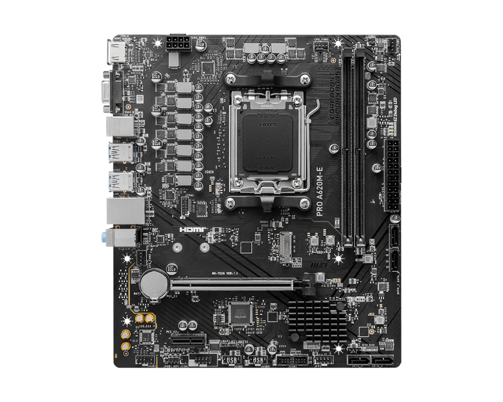 Placa Mae MSI Pro A620m-E, AMD AM5, M-ATX, DDR5, Chipset A620 - miniatura 2