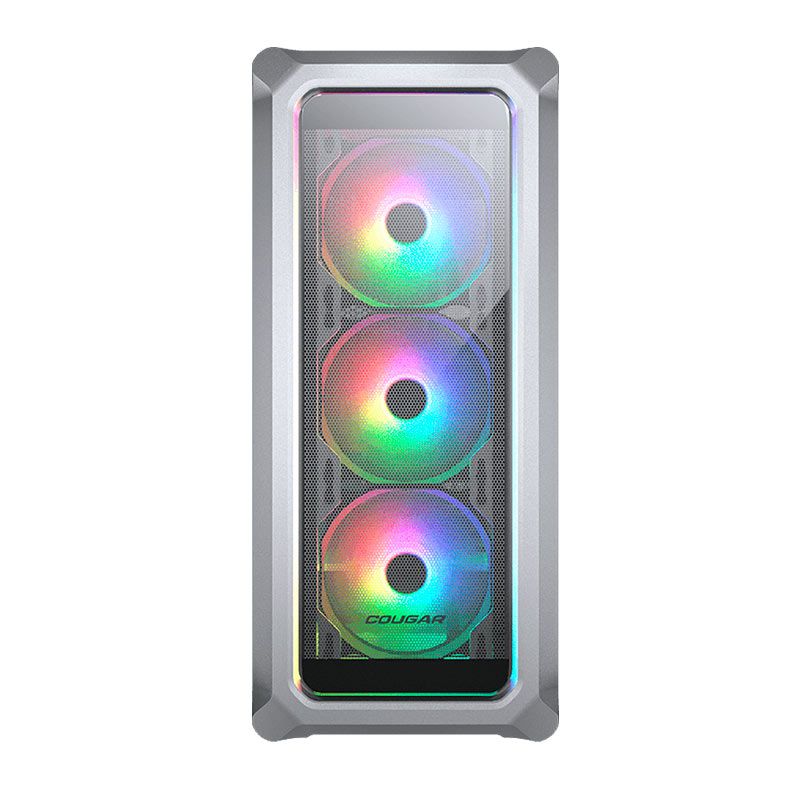 GABINETE GAMER COUGAR ARCHON 2 MESH RGB LATERAL DE VIDRO COM 3 FANS - BRANCO - miniatura 2