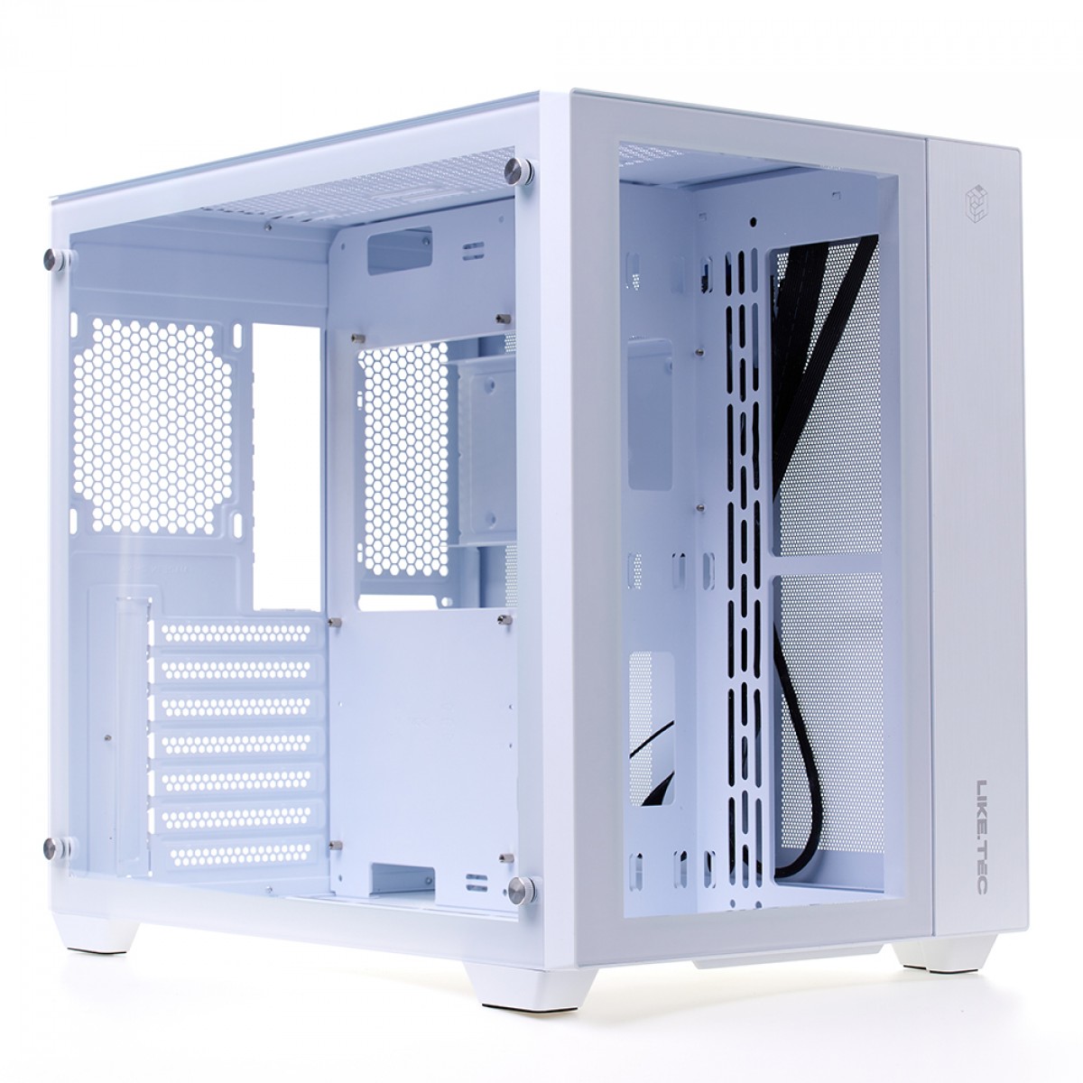 Gabinete Gamer Liketec Zeus V2 Snow, White - Sem Fan - miniatura 4