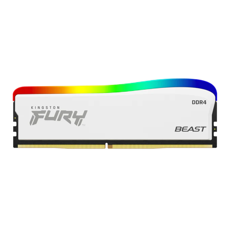 Memoria 8GB DDR4 3200MHZ CL16 Kingston Fury Beast White RGB - foto 1
