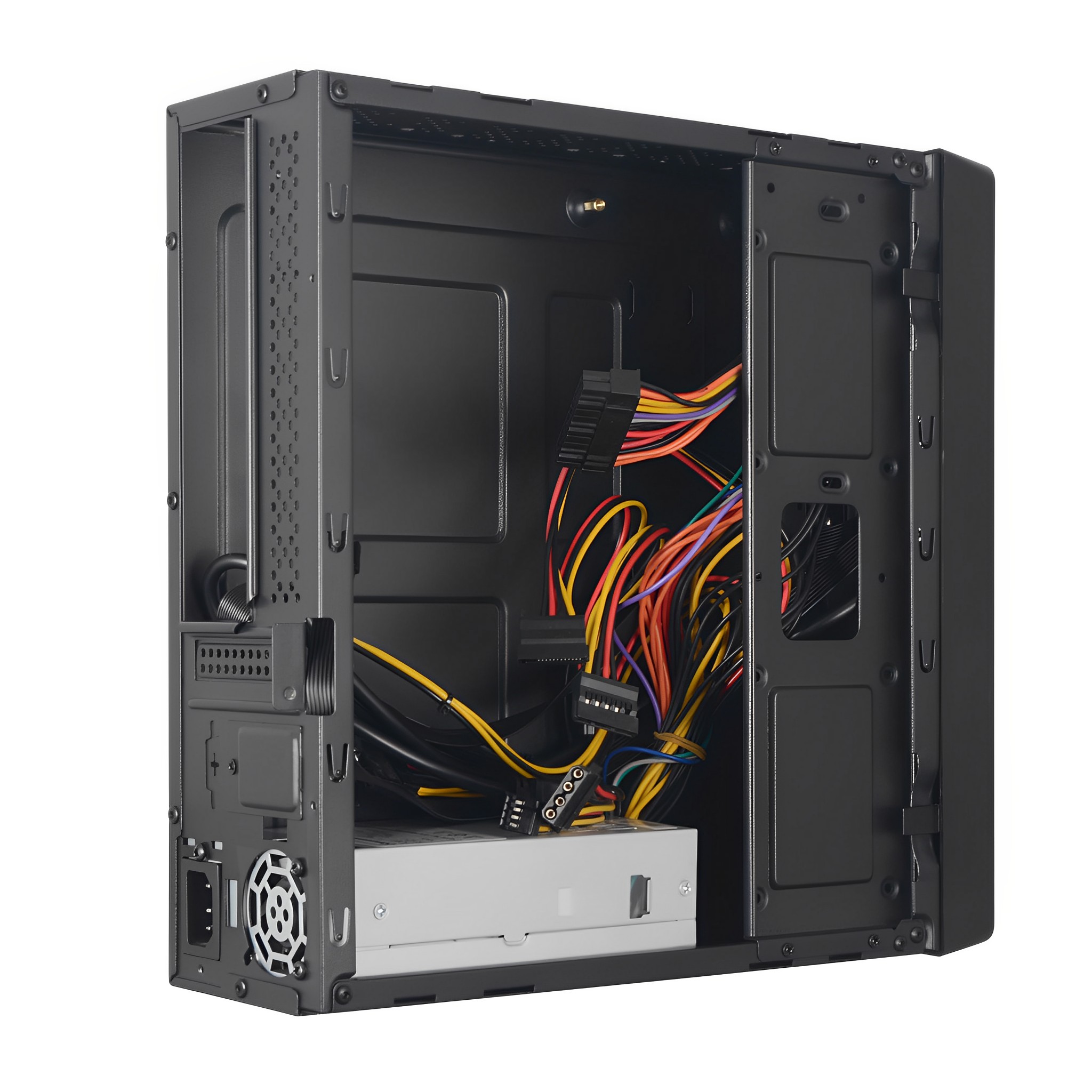 GABINETE SLIM COM FONTE 200W SLIMDESK BG-2002 PRETO BLUECASE - USB 3.0 / VERTICAL / HORIZONTAL / MICROATX / MINI-ITX - miniatura 5