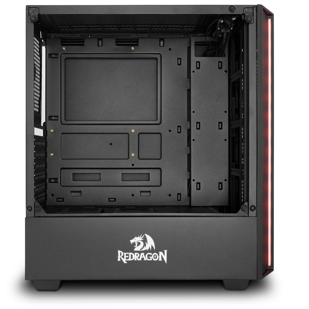 GABINETE GAMER REDRAGON GRAPPLE PRETO (NÃO ACOMPANHA FANS) - miniatura 9