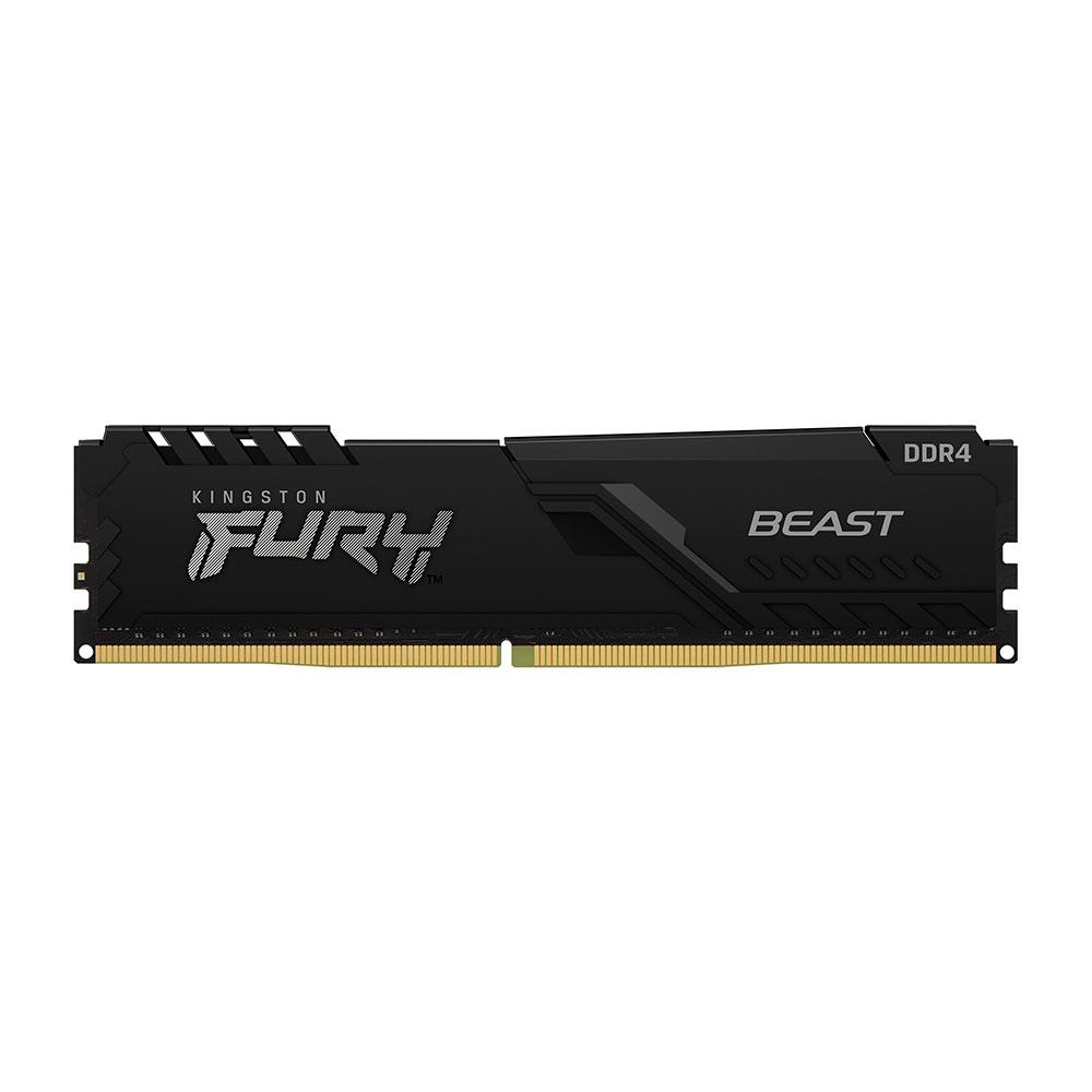 Memória Kingston Fury Beast, 8GB 2666MHz DDR4 CL16 Preto - foto 1