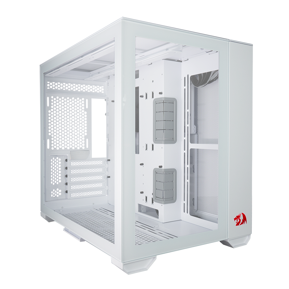 GABINETE GAMER LIAN LI - REDRAGON MODELO O11 DYNAMIC MINI BRANCO - foto 1