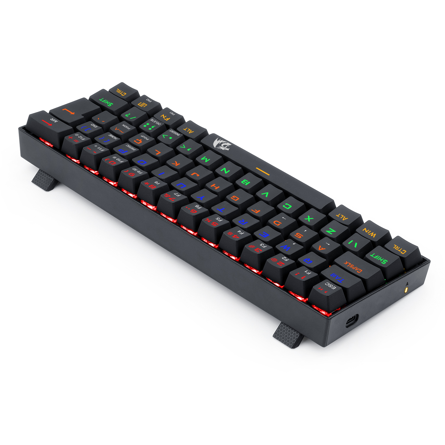 Teclado Mecanico 60% Redragon Lakshmi com Iluminação Rainbow Switch Black - miniatura 7