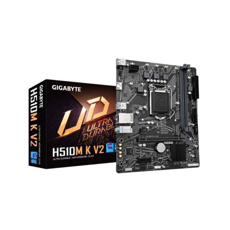 PLACA MAE GIGABYTE H510M K V2 - INTEL 1200 DDR4 - MATX - M.2 NVME - HDMI - foto 1